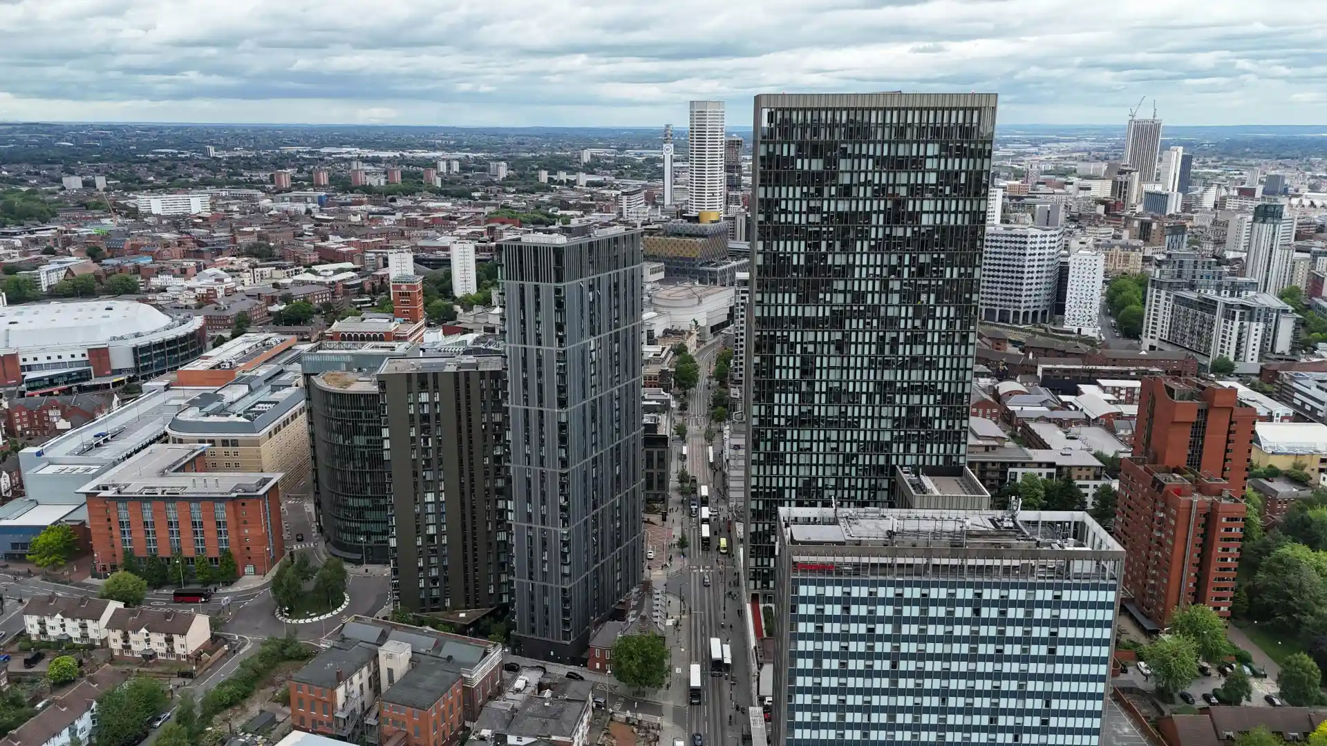 Birmingham city skyline